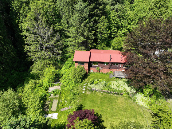 4.8 Acres with Cozy Home & Gardens Within Walking Distance of the Skeena River
