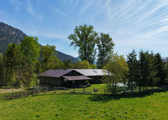 Quality-Built Farmstead Acreage with Productive Land - Cherryville, BC