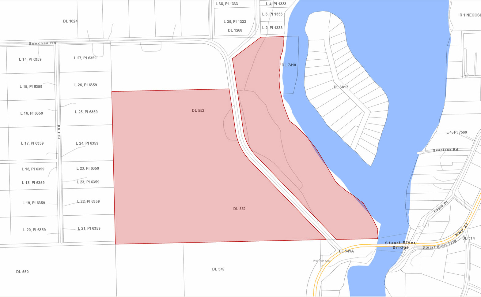 Development Potential 116 Acre Riverfront Parcel Fort St. James, BC