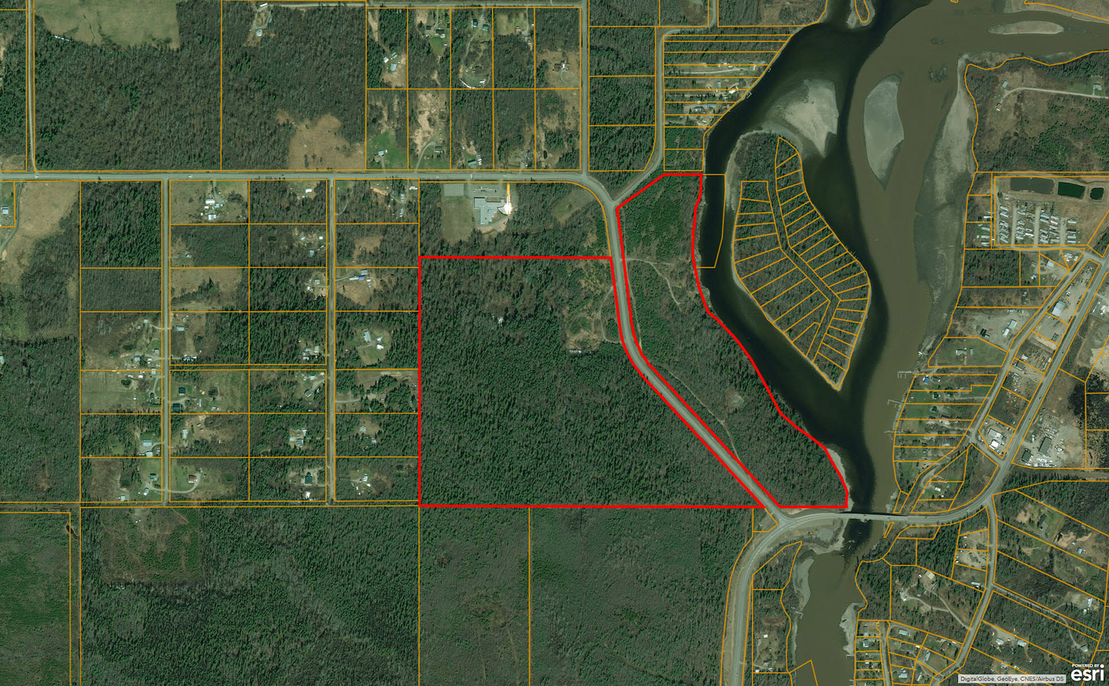 Development Potential 116 Acre Riverfront Parcel Fort St. James, BC