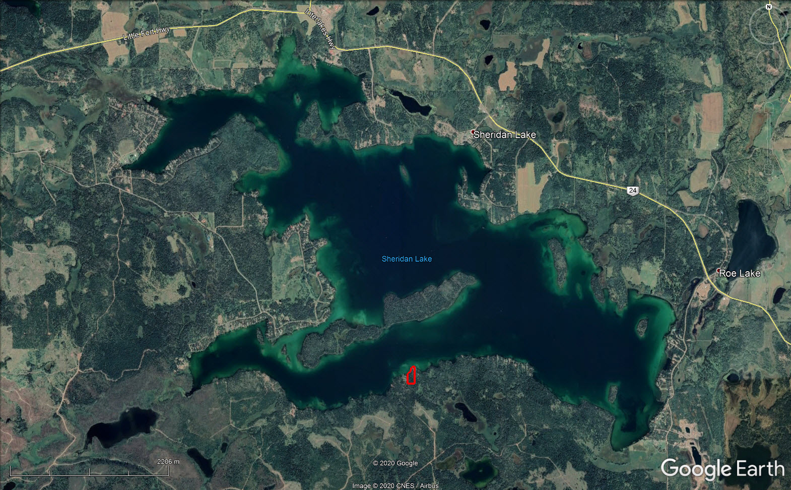 Picturesque Lakefront Cabin on 5.4 Acres along the Banks of Sheridan