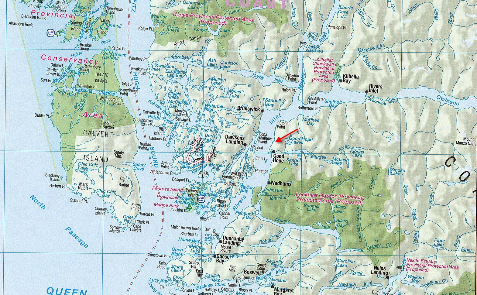 Oceanfront Acreage, Charcoal Bay Rivers Inlet, BC LandQuest® Realty