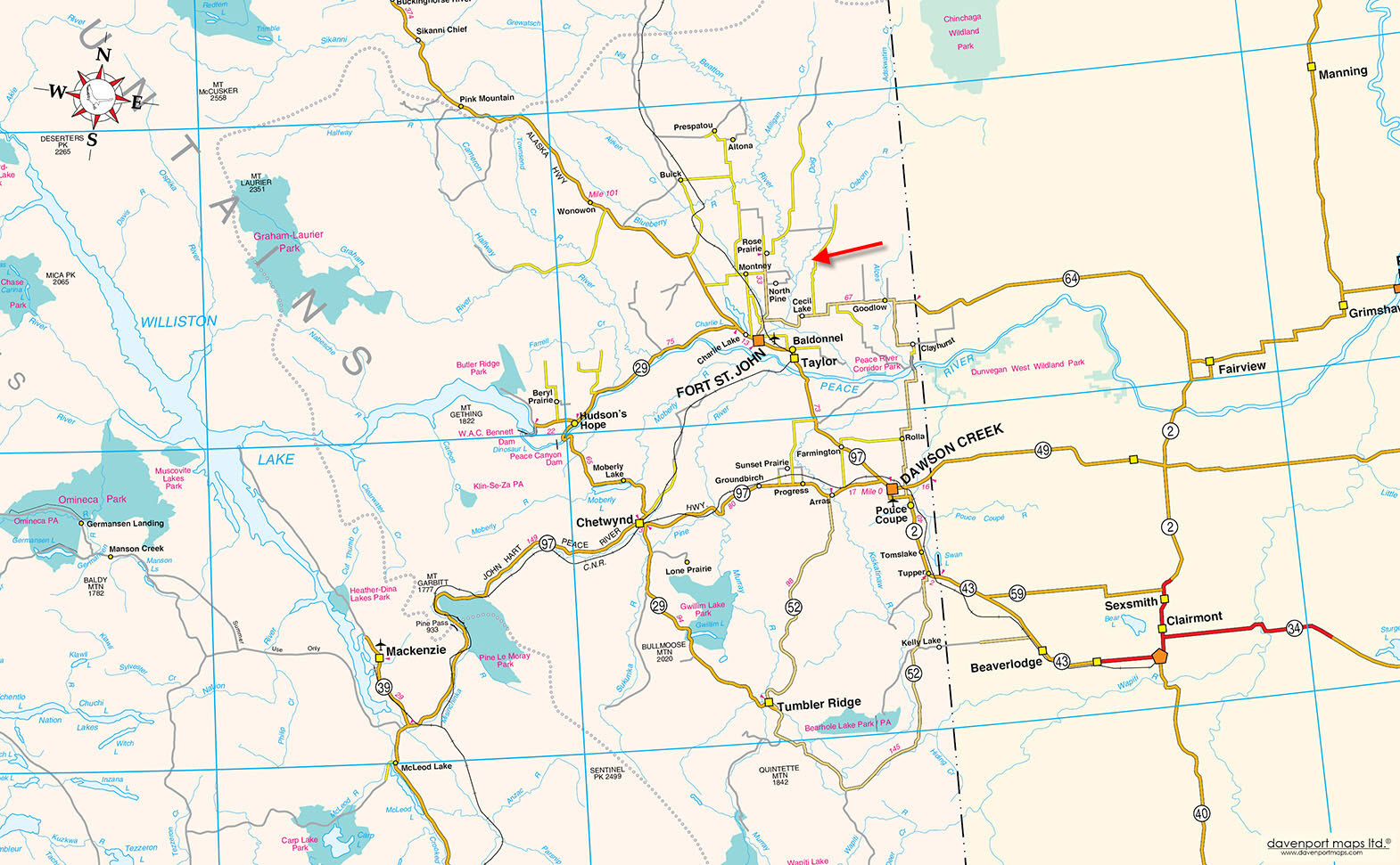 461 Acres of Prime Recreational and Summer Pasture on the Doig River Cecil Lake, BC