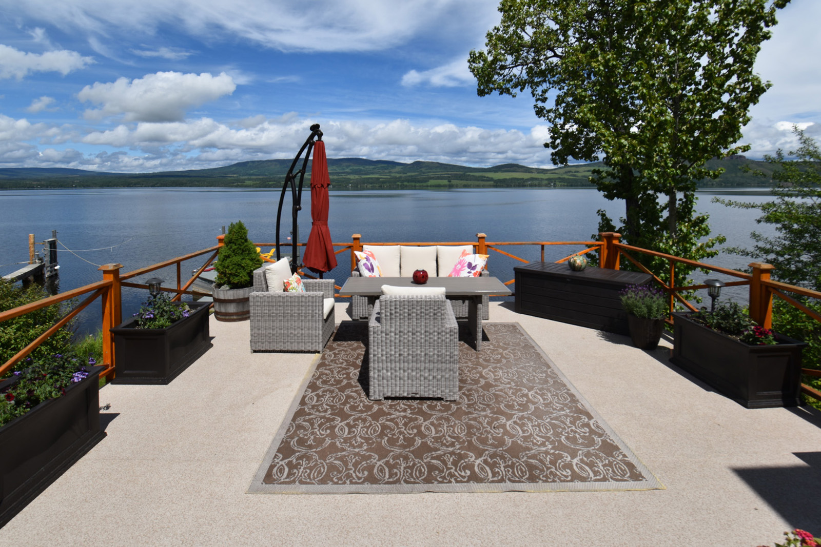 Stunning Lakeshore with Luxury Log Home Francois Lake LandQuest® Realty