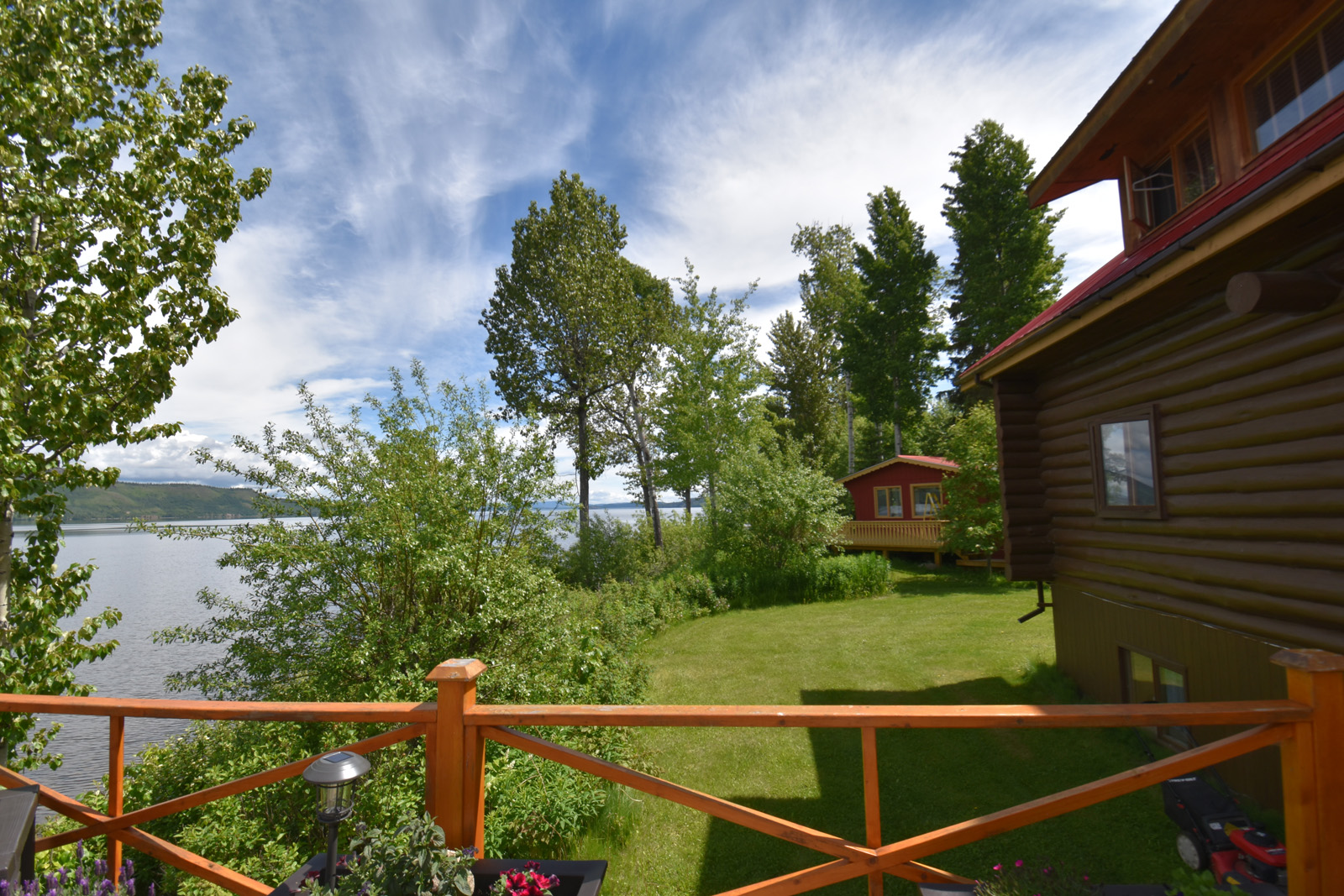 Stunning Lakeshore with Luxury Log Home Francois Lake LandQuest® Realty
