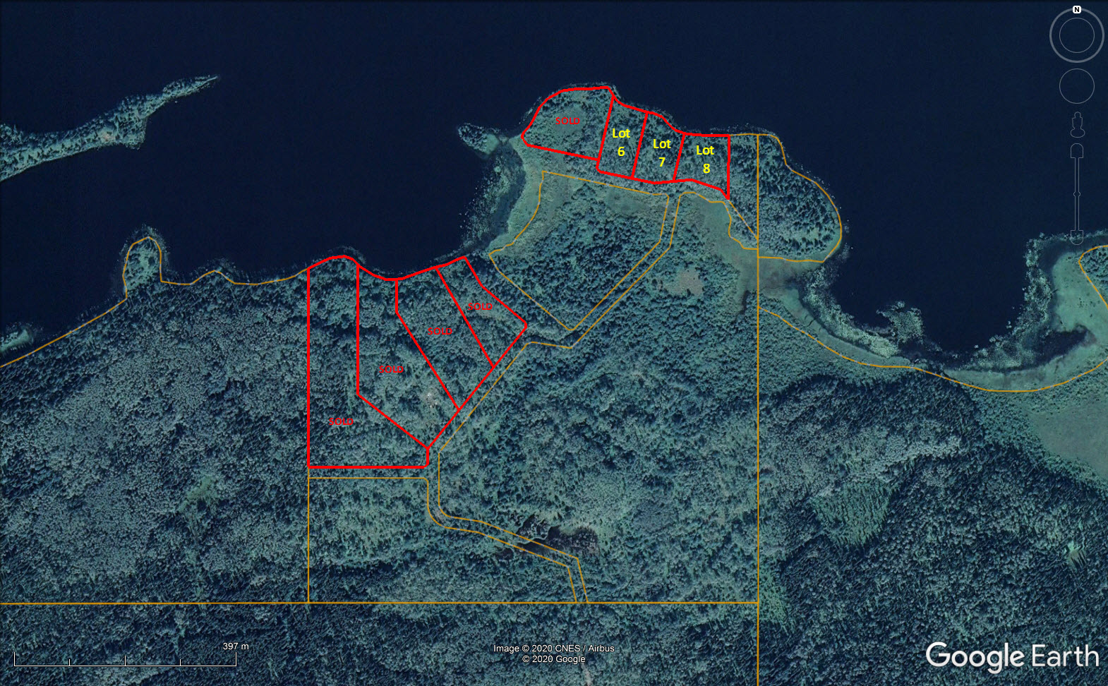 Waterfront Acreages on Burns Lake Heart of the Lakes District LandQuest® Realty