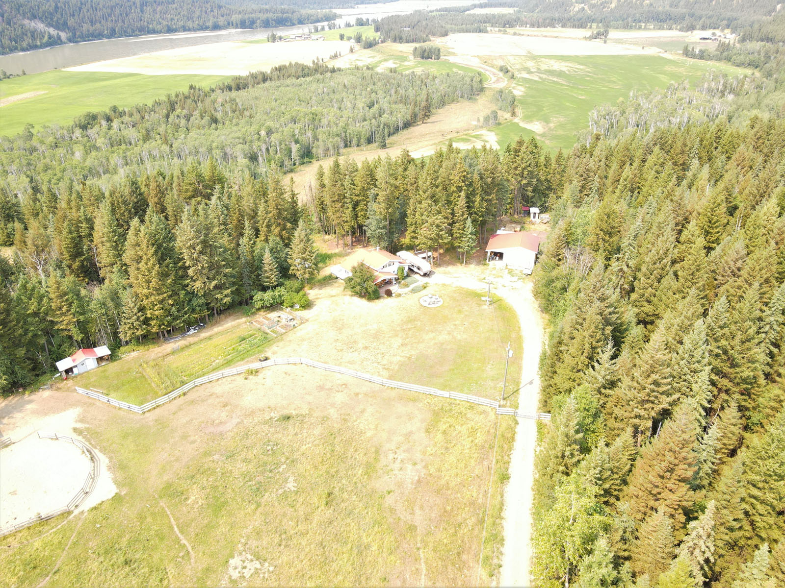 Riverfront Starter Ranch or Hobby Farm with Timber Quesnel, BC