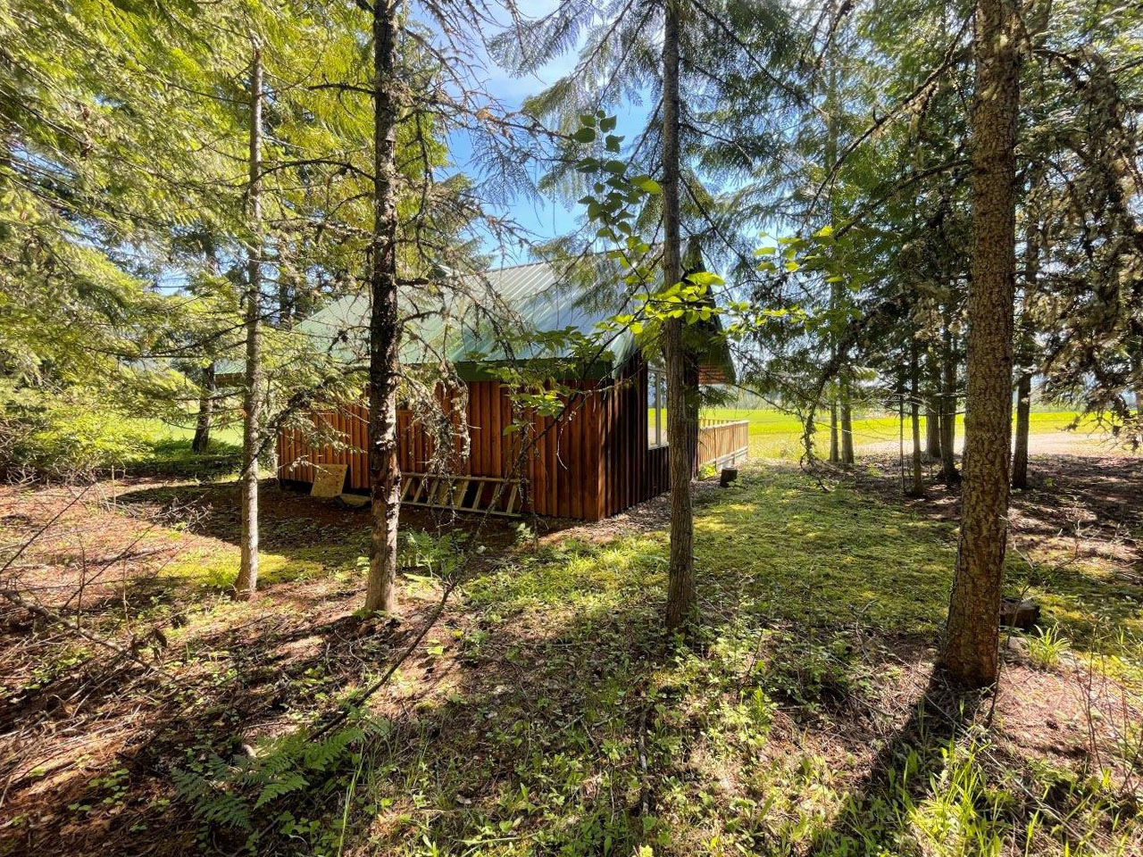 Cabin Barn and Acreage Bordering on Creek Celista, BC LandQuest® Realty